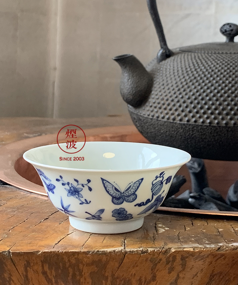 Those hidden up porcelain jingdezhen sleep mountain dream butterfly sample tea cup bowl cups