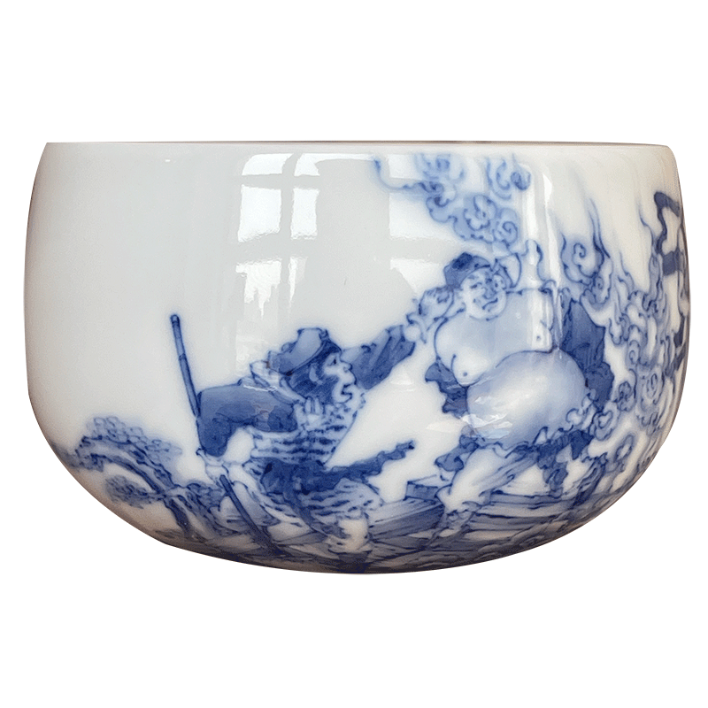 Those jingdezhen blue and white cloud com.lowagie.text.paragraph 9 wonderful hand burn about nine paragraphs stack hole, the wu is empty ocean 's eight quit cup