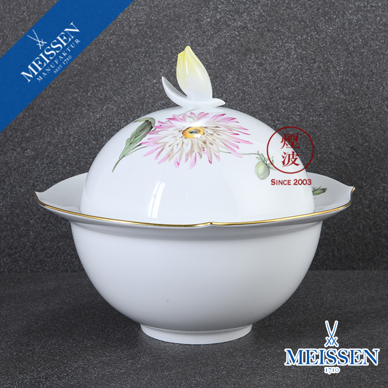 German mason MEISSEN porcelain magic wave series banquet tureen soup bowl of soup plate tableware