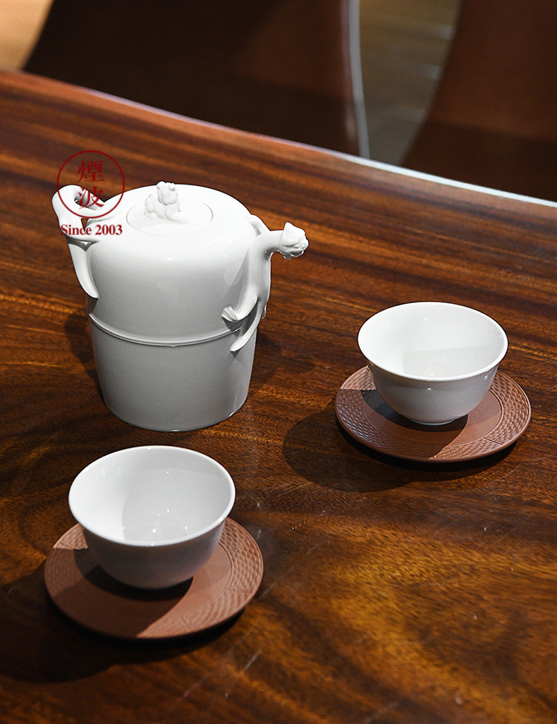 German MEISSEN mason pure white porcelain stoneware series Chinese teacups lizard pot of tea set