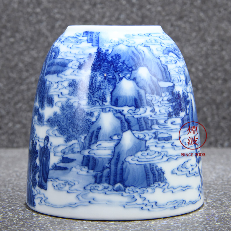 Those hidden up porcelain jingdezhen sleep mountain with the movement of dongpo put crane figure statute of horseshoe water cheng