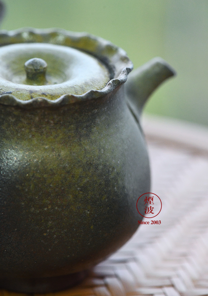 Those Japanese, slippery burn small western ping up - cross hands lasts a checking ceramic POTS teapot 23-6