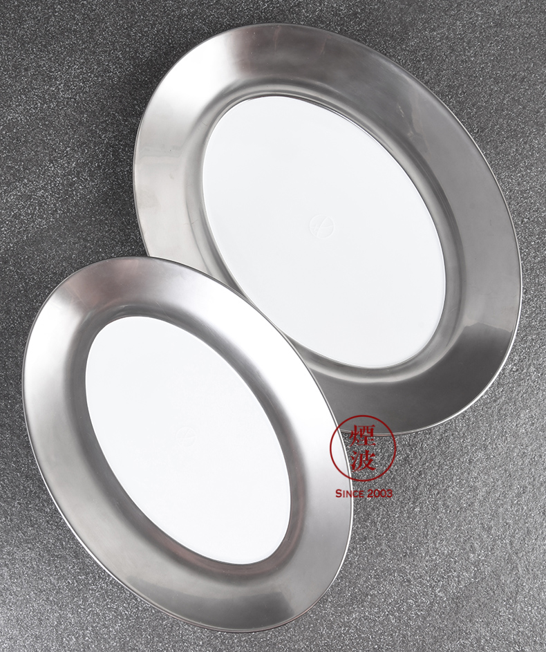 German mason Cosmopolitan MEISSEN porcelain polished platinum ou shi long tray plates