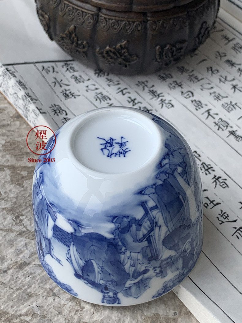 Jingdezhen nine burn hand - made porcelain nine paragraphs experienced three main minister JuYi qianlong cylinder cup chicken