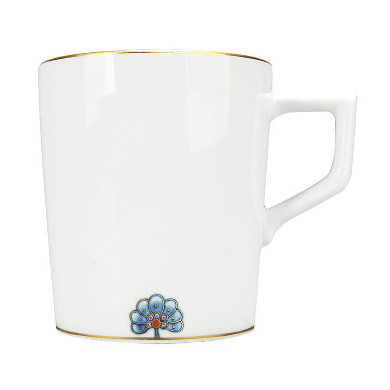 German MEISSEN porcelain mason golden onion petals grain keller cup series