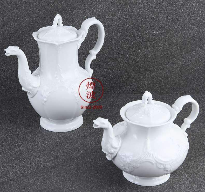 German mason MEISSEN porcelain B - Form pure white series CiHu afternoon tea pot coffee pot