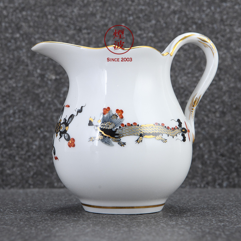 German mason MEISSEN porcelain royal dragon paint black tea set of coffee in the afternoon