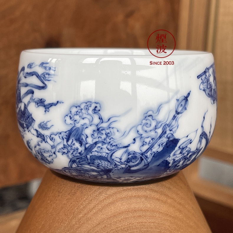 Jingdezhen against heaven gods nine burn about nine paragraphs hand catch strange circle koubei furnace type, a cup of tea cups