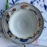 Германия Мейсен Мейсон Фарфор Новая серия хвостовой серии золотой лук итальянский концентрированная чашка кофейной чашки