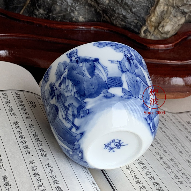 Jingdezhen nine burn hand - made porcelain nine paragraphs experienced three main minister JuYi qianlong cylinder cup chicken