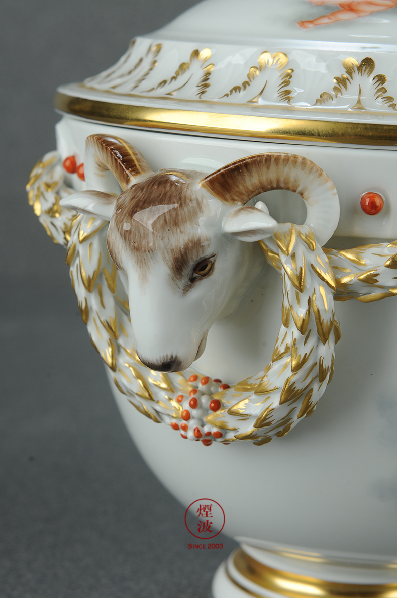 German mason MEISSEN porcelain tureen handicraft limited works newest Europa party