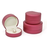 Темно-бордовая матовая коробочка для хранения, обручальное кольцо, подвеска, браслет, ожерелье, ювелирное украшение, сундук с сокровищами, коробка