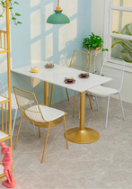 Nordic Ins Wind Dining Chair Iron Art Backrest Mesh Chair Modern Minima Casual Table And Chairs Combined Sweet Shop Light Lavish Dining Chair