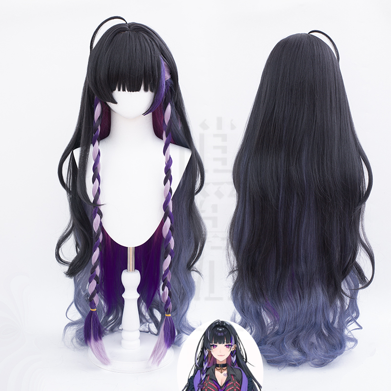 Xiaoyouyou Virtual Streamer Meloco Cos Wig Xsoleil Rainbow Society Seventh Generation Kyokuran Cosplay Wig