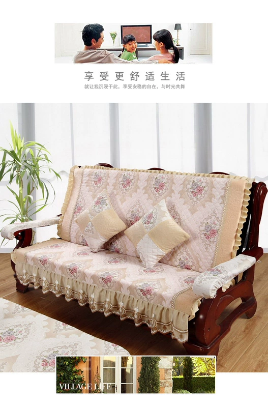 Mahogany sofa đệm Trung Quốc phong cách rắn sofa gỗ đệm pad pad mùa thu và mùa đông ghế gỗ đệm với tựa lưng ghế đệm tùy chỉnh nệm lót ghế gỗ