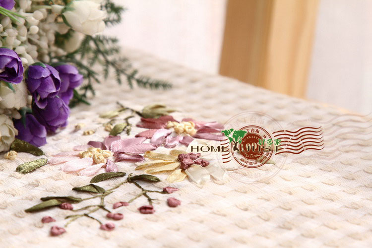Rất nhiều bảng nhà vải khăn trải bàn dày bông băng thêu khăn trải bàn vườn phong cách bàn tròn ông kẹ - Khăn trải bàn khăn trải bàn màu đỏ