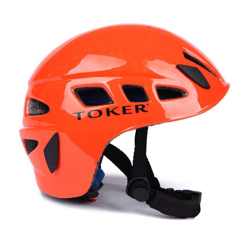 TOKER men's and women's lightweight mountaineering helmets all-in-one rock climbing cave rescue downhill outdoor hat H17 large size L