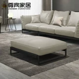 Минималистичный кожаный диван, подставка для ног для домашнего использования, воловья кожа