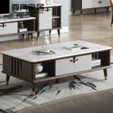 尊宾 Современный и минималистичный журнальный столик, мраморная система хранения, телевизор