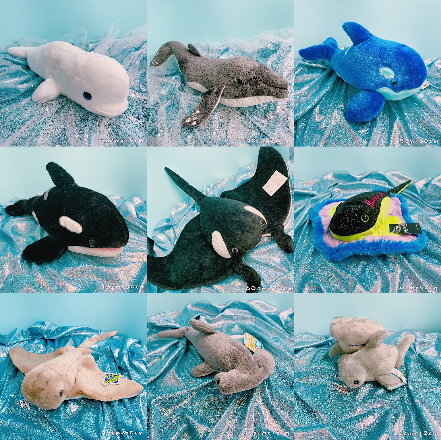 Marine life plush toy doll doll whale shark puppet tiger shark baby hand puppet children's doll