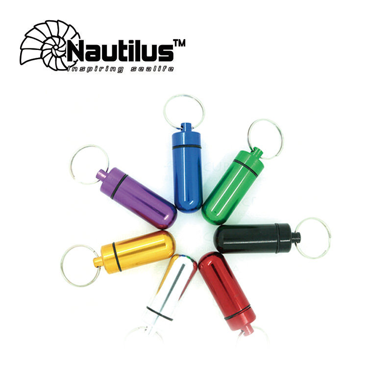 Nautilus Nautilus Nautilus coloured O-ring containing bottle for spare O-ring
