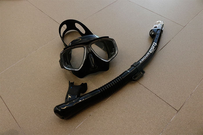 Japan TUSA professional snorkeling two treasure diving set mirror straw myopia can be equipped with degrees Sanya diving
