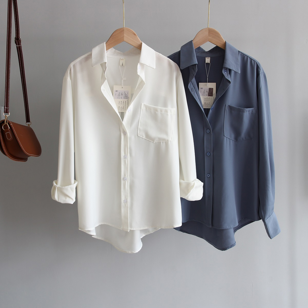 White Shirt Woman 2021 New Temperament Design Sensation Small crowdblouse Loose Long Sleeve Shirt