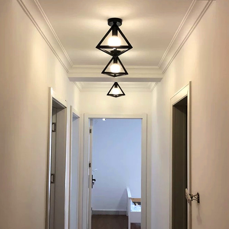 Nordic Aisle Light Ceiling Light Corridor Entrance Light Creative Balcony Light Black Dome Light Entry Door Entrance Hall Lighting