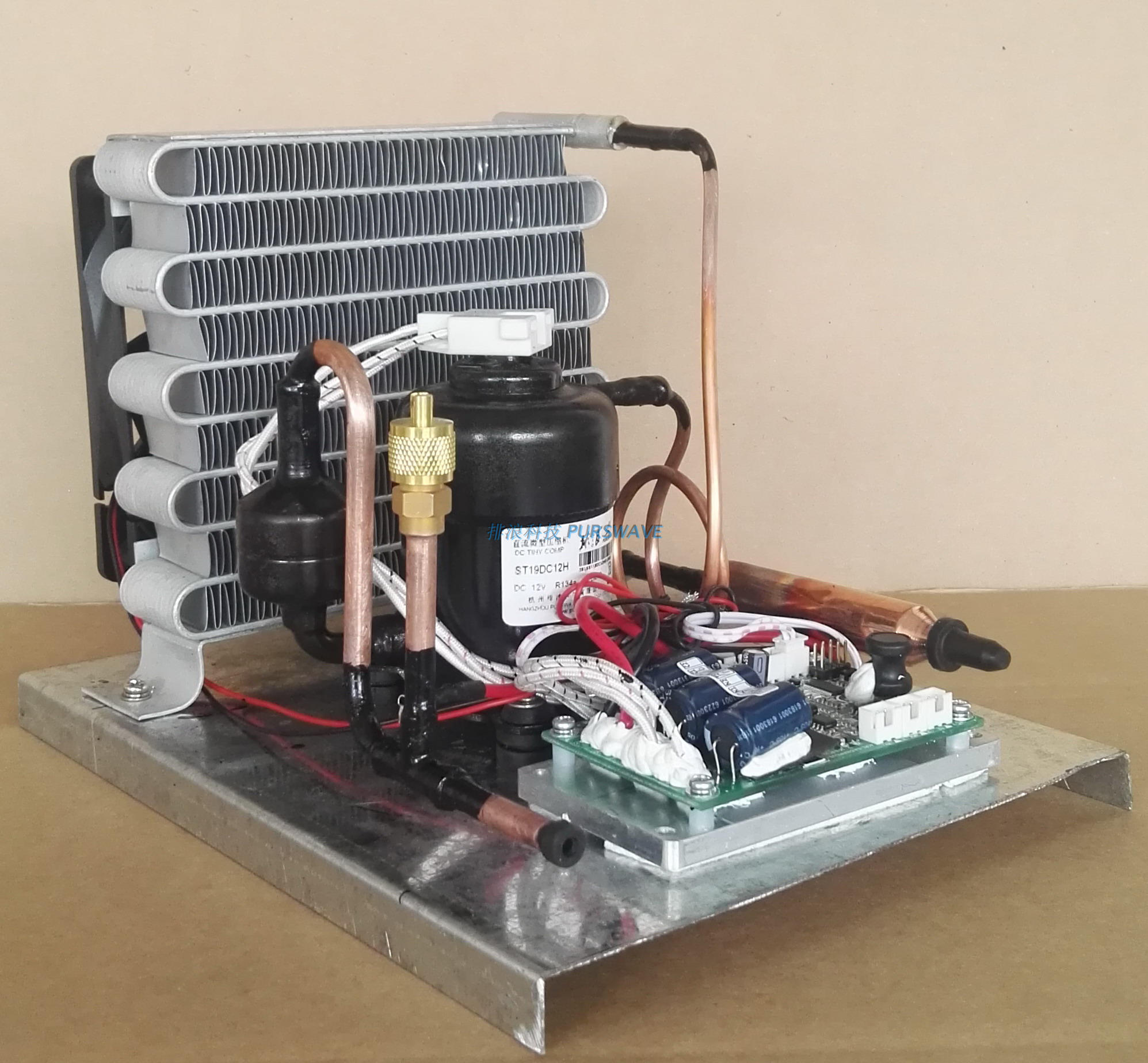 Wave discharge ST19C micro compressor condensing unit DC12V24V48V small