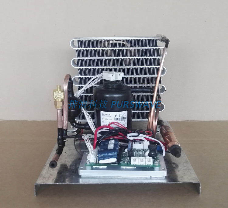 Pailang ST19C micro compressor condensing unit DC12V24V48V small refrigerator air conditioning refrigeration unit