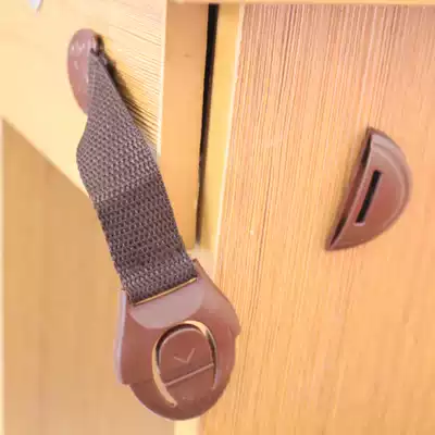 Child safety supplies canvas belt drawer lock baby extended cabinet door webbing lock