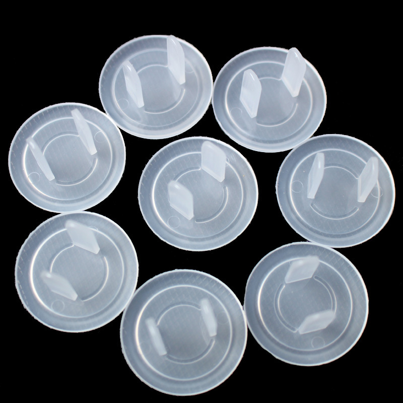 New Transparent American Socket Lid Child Anti-Electrocution Power Socket Lid Two Feet Plug Protection Cover 