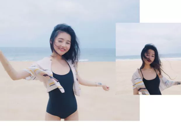 Màu đỏ ròng với bộ bikini Xiêm mới 2019 khoe ngực nhỏ ôm sát để che bụng thon gọn bộ đồ tắm suối nước nóng cho nữ