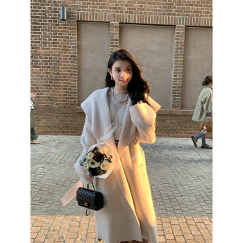 Zhuyiyi alpaca mid-length korean version commuting premium