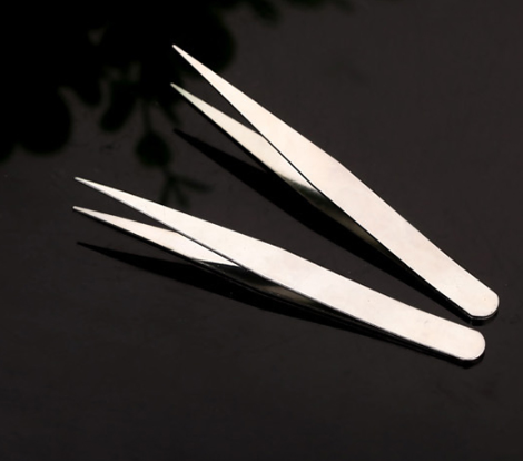 Stainless steel tweezers Changming lamp butter lamp for Buddha oil lamp accessories clip wick elbow pliers 304 oil lamp iron clip