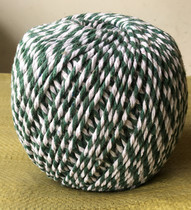 Green and white crab tying rope medium thick hairy crab tying cotton thread wholesale