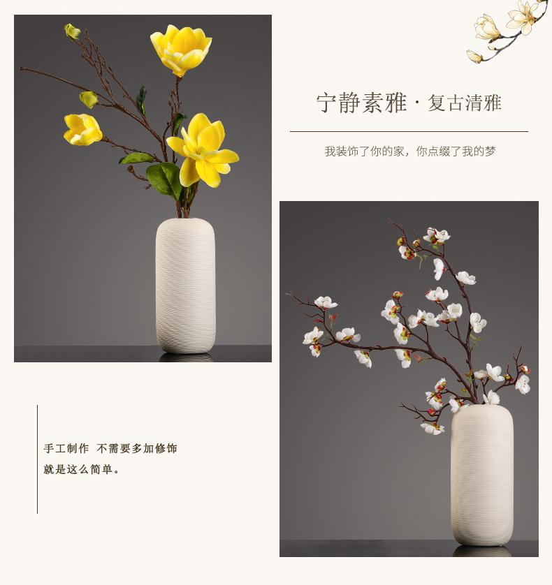 New Chinese style creative ceramic vases, dried flowers, flower arrangement of TV ark, household adornment handicraft sitting room porch porch