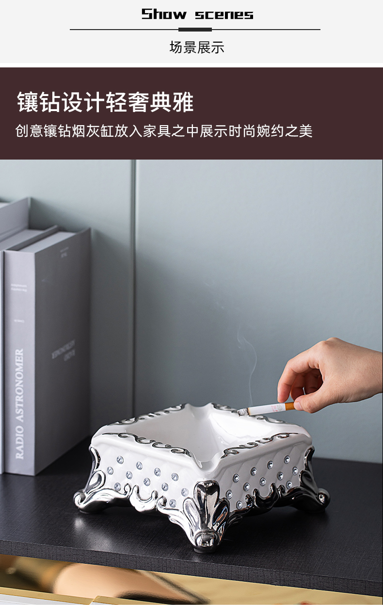 Ceramic ashtray creative move trend home sitting room is I and contracted artical Nordic light key-2 luxury office