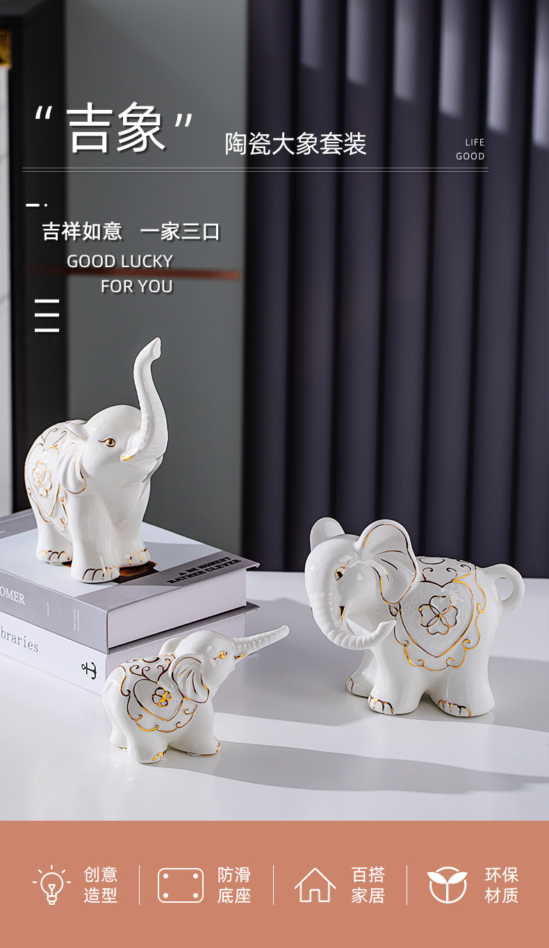 The Elephant furnishing articles home decoration TV ark, porch ark, ceramics handicraft gift wedding present practical girlfriends