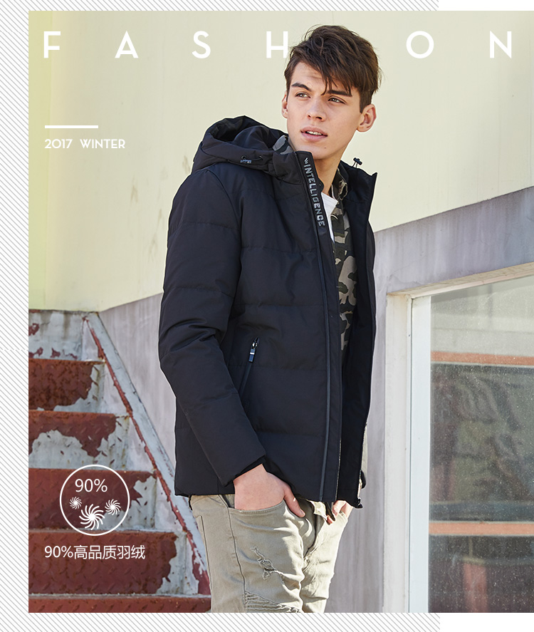 Blouson homme BOSIDENG    en Nylon - Ref 3123148 Image 7
