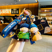 Net Red Moon Half Artist Key Button Car Key Hang Accessories Bag Pendant Send Girlfriend Practical Cute Little Gift