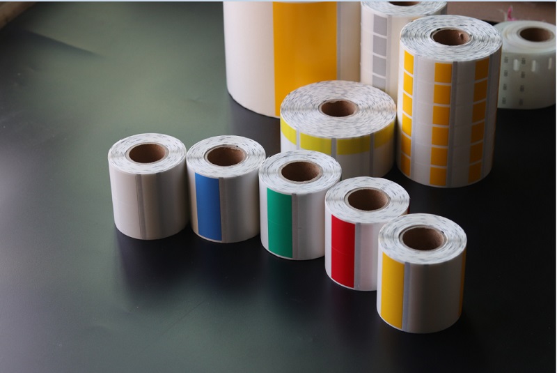 Generation printing roll custom self-adhesive anti-static mesh white matte silver PET sticker Two-dimensional bar code label transparent PVC chip printing Fragile high and low temperature liquid nitrogen frozen gold finger color PI
