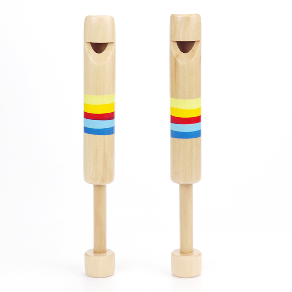 Push-and-pull flute Percussion Instrumental Music Early Teach Musical Instruments Kindergarten Children Wooden Cramp Short Flute Whistles Whistle
