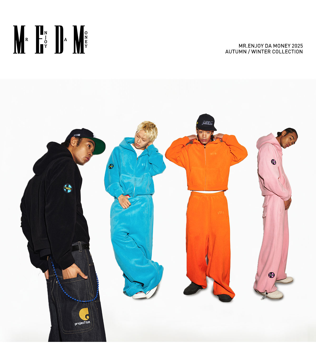 MEDM Fleece Zip-Up Hoodie and Drawstring Pants