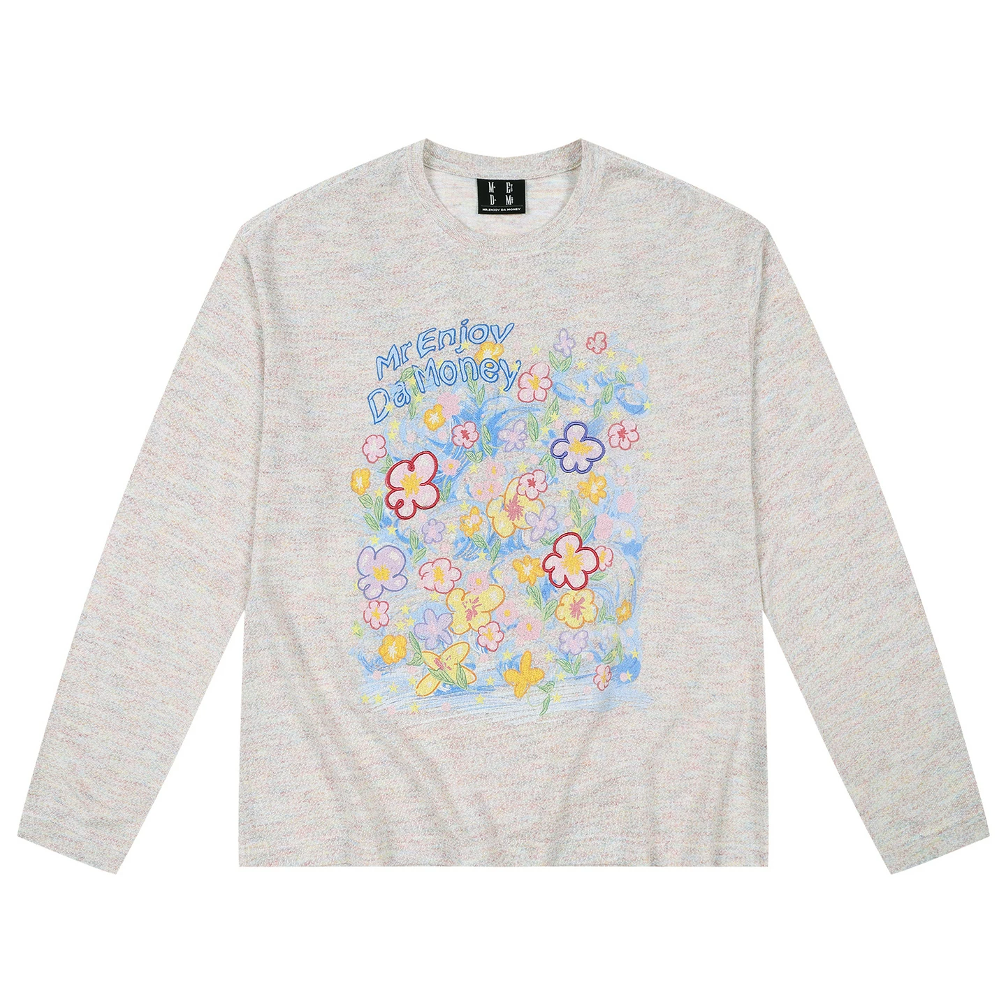  MEDM Dream Bubble DAYDREAMING graffiti series multi-color casual long-sleeved blouse loose round neck top