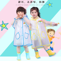 Childrens raincoat kindergarten baby boy boy girl child student transparent waterproof poncho cartoon raincoat rain shoe cover