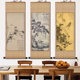 Tang Yin landscape calligraphy and painting antique famous calligraphy and painting hotel decoration hanging painting silk gift scroll painting flower and bird calligraphy and painting