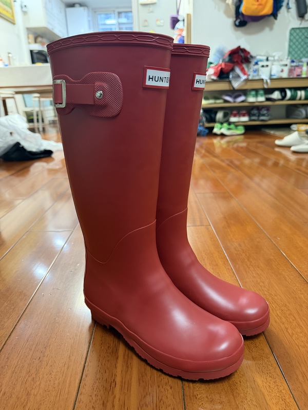 H Brand Rain Boots, Korean Style Women's Rain Shoes, Rubber Fashion Hunter Boots, High-Top Niche Commuter Waterproof Boots