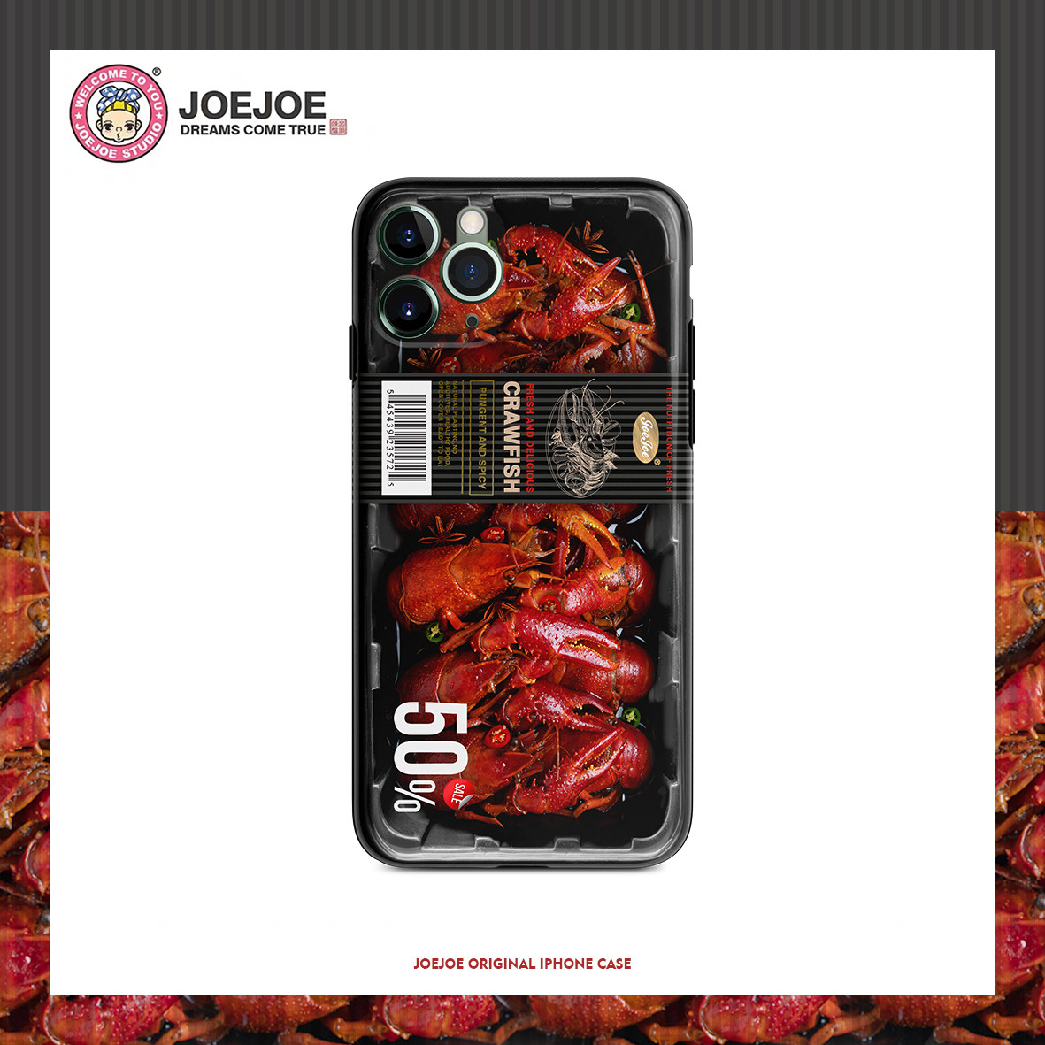 JoeJoe original suitable for iphone13 Apple 14PRO Max crayfish mobile phone protective shell 11 couples 12 Huawei