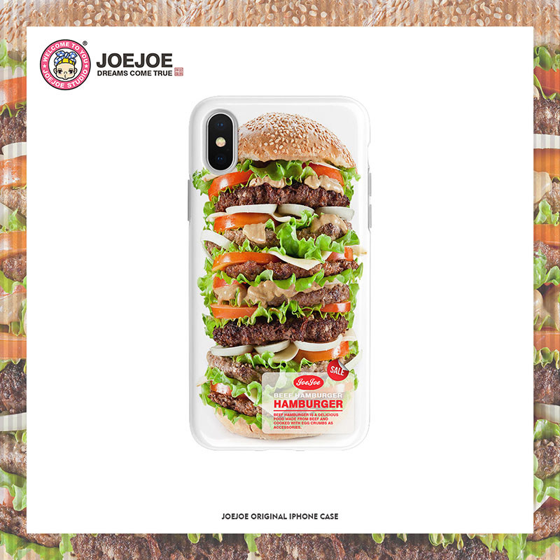 JoeJoe original for Apple iphone Xs Max burger phone protective shell 8Plus silicone 11Pro Xr